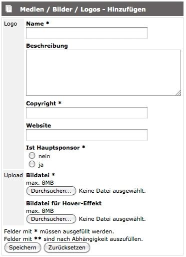 Screenshot: CMS / Logo-Upload in basic.life © echonet communication GmbH